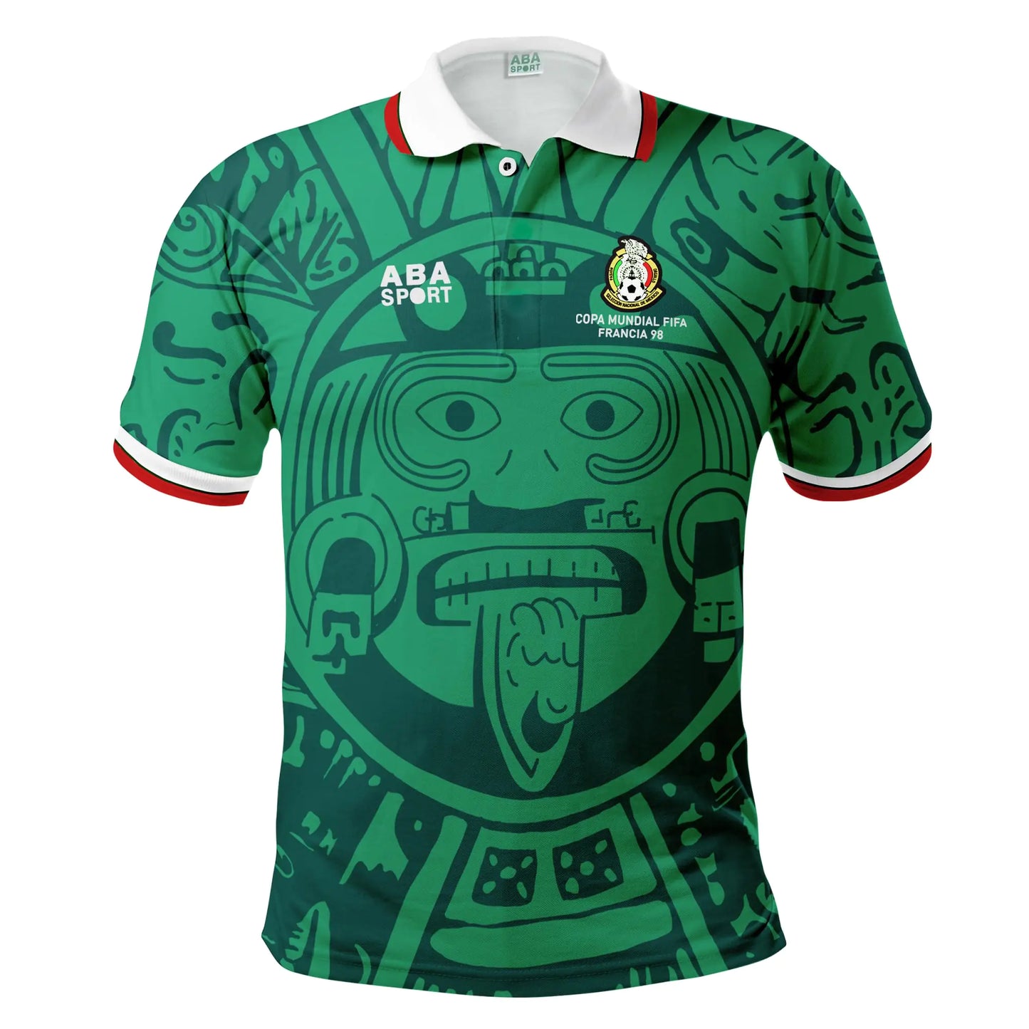 Jersey de Fútbol Retro México 1998 WBC Jersey México Jersey México Jugador de Fútbol de la Selección Mexicana 1998 (US Alpha XX-Large Regular Regular) Verde…