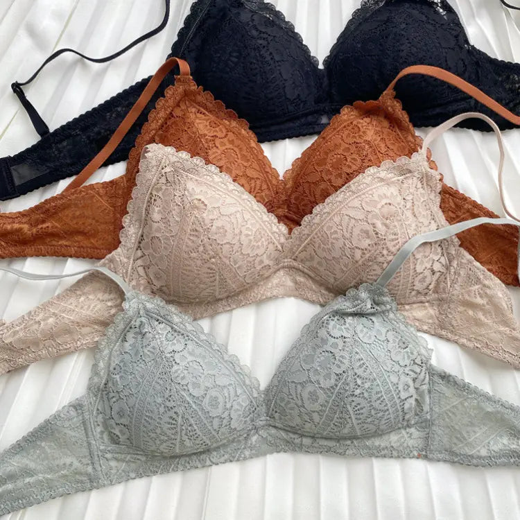 Sujetador de Cobertura Completa de Encaje HSIA