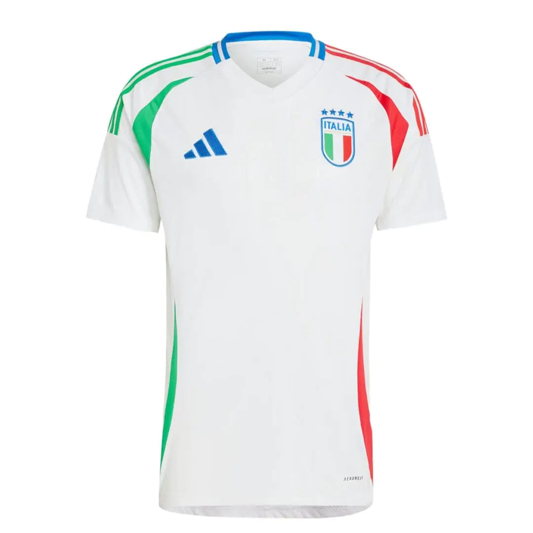adidas Camiseta de Visitante Italia 2024 para Hombre, Blanca