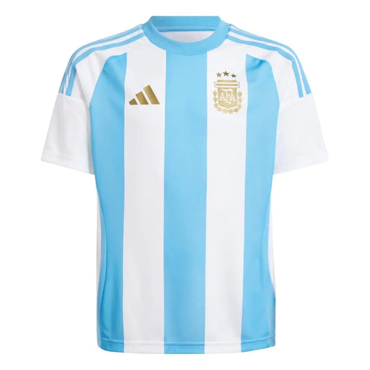 Camiseta de Aficionado Local para Niños adidas Argentina 2024 Blanca/Azul Intenso Talla Pequeña